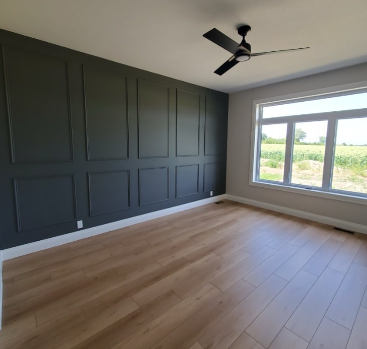 Spacious and private bedroom window view