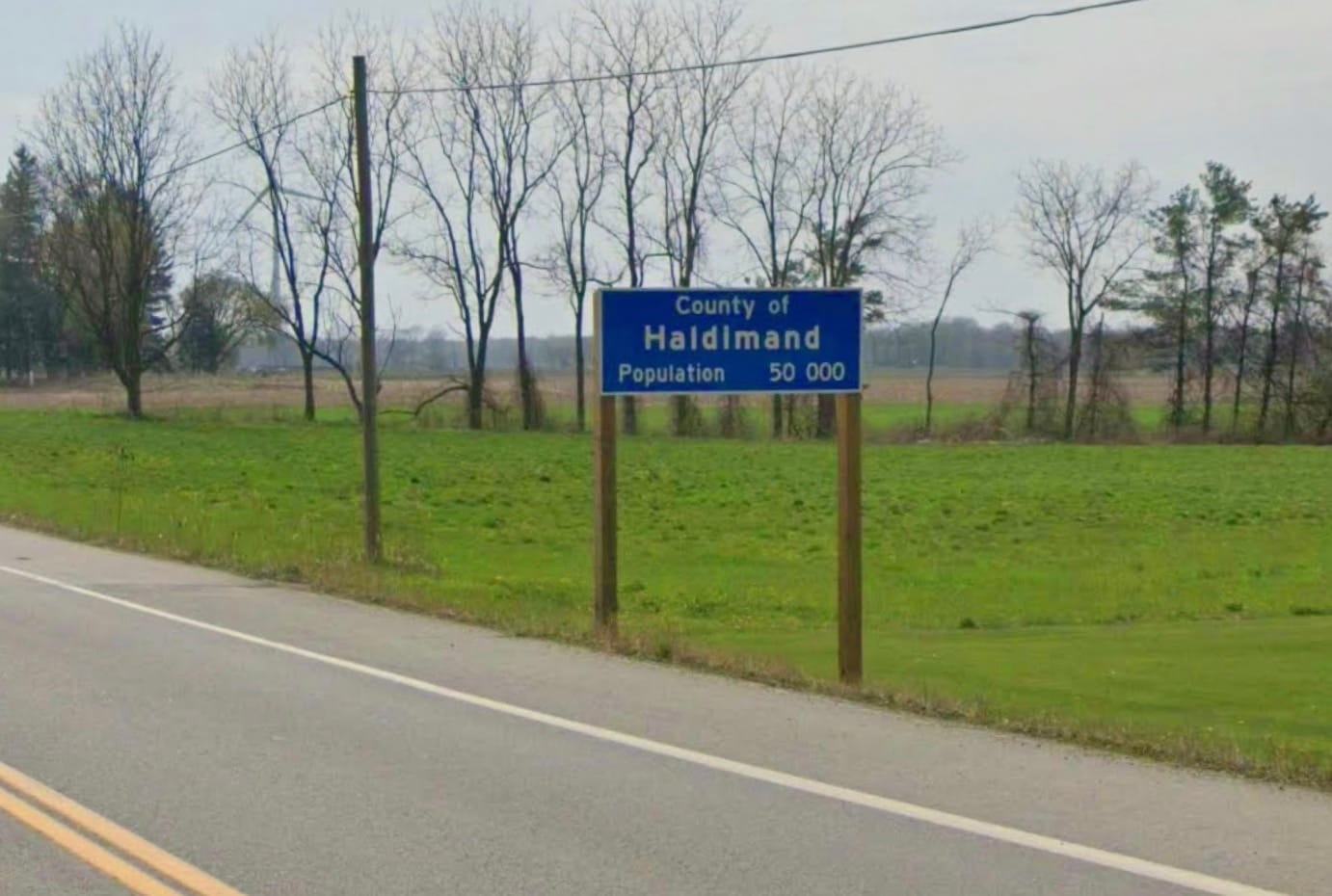 Haldimand border sign