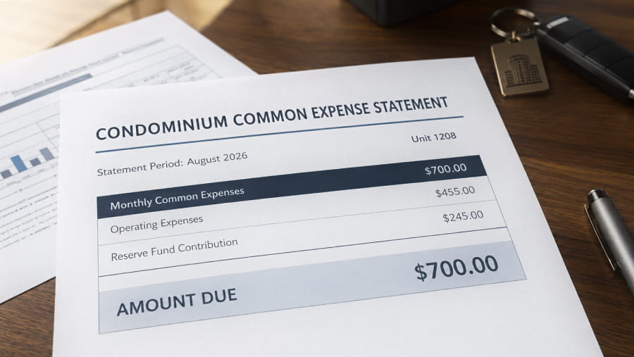 Condo fees schedule vs home maintenance costs